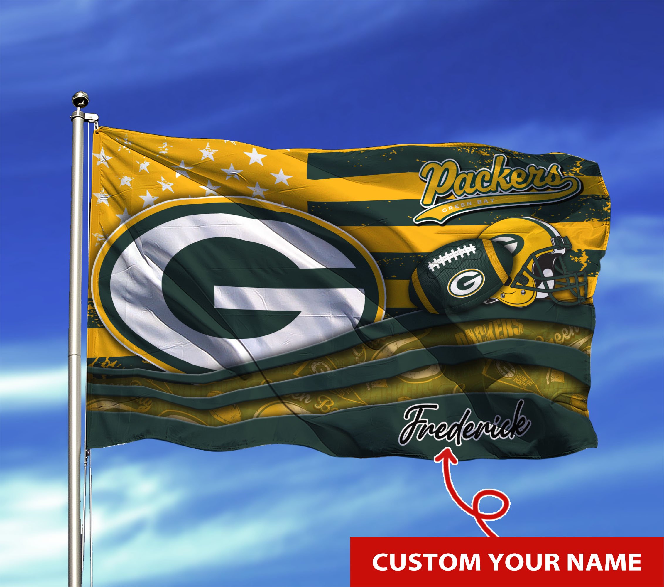 Green Bay Packers Custom Flag3x5ft For This Season TU26897